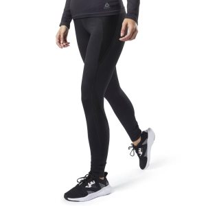 Legginsy Damskie Reebok Thermowarm Touch Czarne PL 19FEGUZ